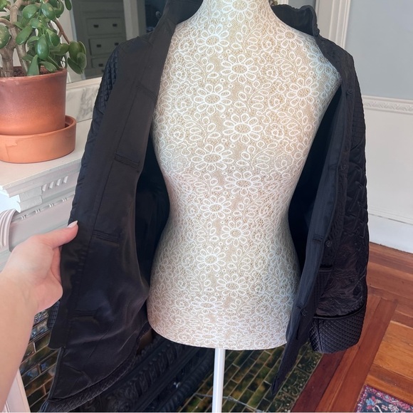 VINTAGE VICTORIA’S SECRET 100% Black Silk Asian Motif Kimono Jacket OSFM - Picture 10 of 13